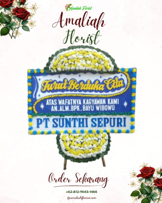 Papan Bunga Duka di Sawah Baru