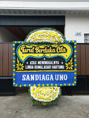 Papan Bunga Duka di Sawah Baru