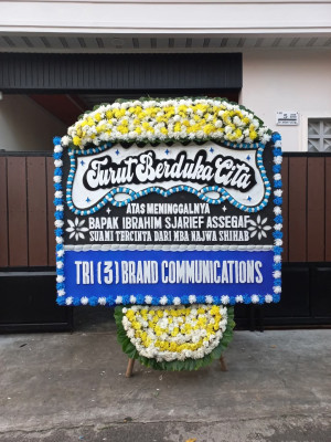 Papan Bunga Duka di Sawah Baru